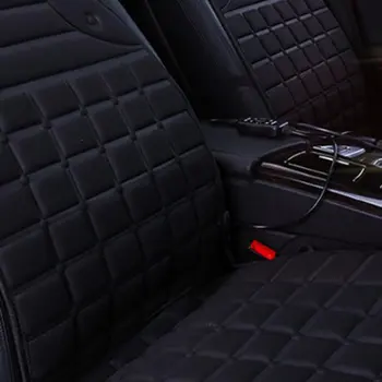 

Checkered Heating Square Pad Car Heating Cushion Four Seasons Universal Cushion Car Interior Accessories