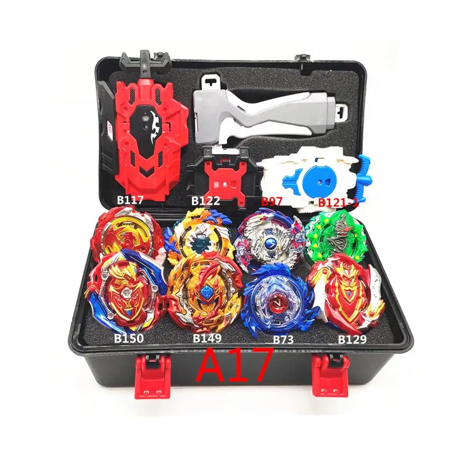 Beyblade Burst B-145 Bey Blade игрушка из металла Funsion Bayblade набор коробка для хранения с ручкой пусковая пластиковая коробка игрушки для детей - Цвет: A17