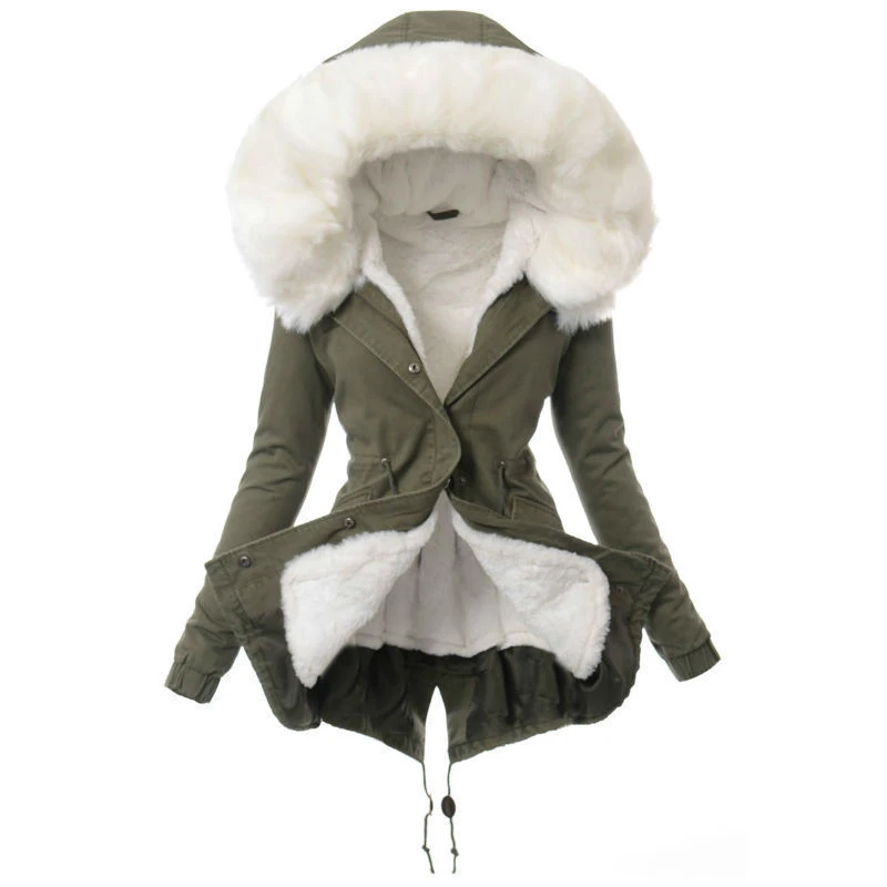 WEPBEL Fashion Women's Faux Fur Hooded Coat Winter Warm Thicken Parka Jacket Outwear | Женская одежда