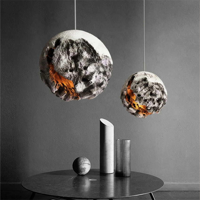 

Irregular Planet foam pendant lights Restaurant Light Bedroom Designer Model Room Creative Decoration Hall Bar pendant lamps