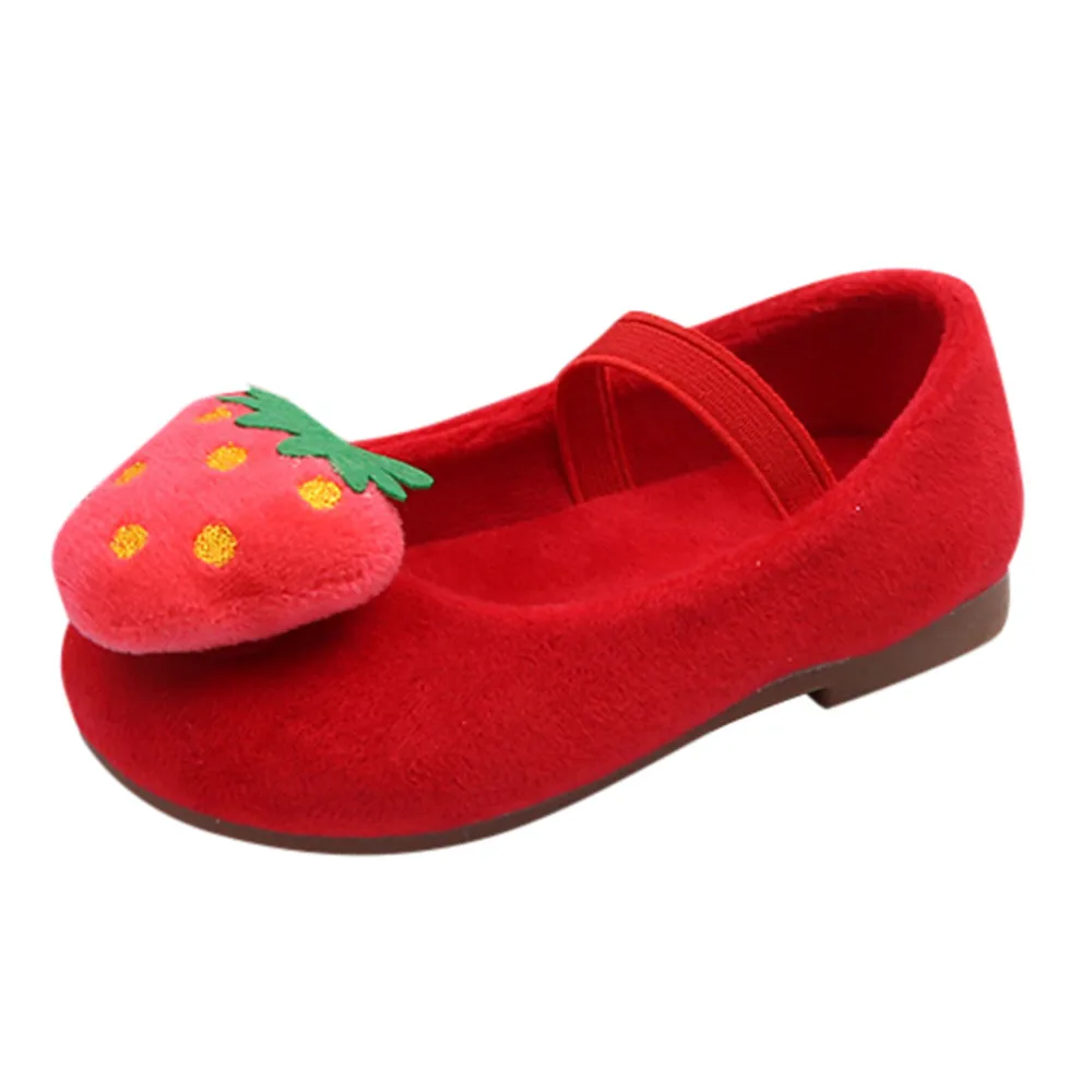 child baby girls sneakers Autumn/Spring Kids Baby Infant Girls Autumn Winter Strawberry Sweet Princess Shoes Sneakers#4es