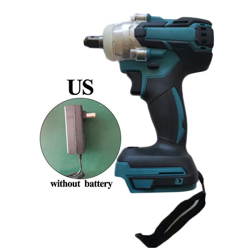 

18V 350 Nm Cordless 1/2 Inch Impact Wrench LED W/ Charger Nut Impact Torque 10-3200 Rpm UK/US/EU Plug For Makita 18V Battery