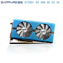 Видеокарта SAPPHIRE AMD Radeon NITRO+ RX 580 8 ГБ GDDR5 256bit PCI для настольных ПК, игровые видеокарты для игрового компьютера, используемые карты