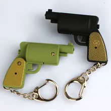 Полевые операции пистолет автомобиль брелок для ключей Светодиодный звук делая блестящие маленькие игрушки творческие подарки детский день Детский день