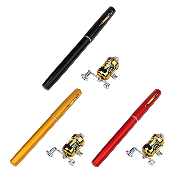 Portable Pocket Fishing Rod with 2.1/1 Speed Ratio Reel Telescopic