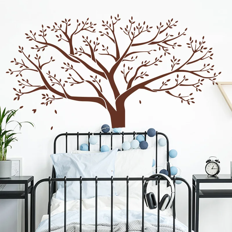 Giant Family Tree Wall Sticker Kids Room Bedroom Jungle Forest Tree Branch Photo Wall Decal Playroom Vinyl Home Decor (4)