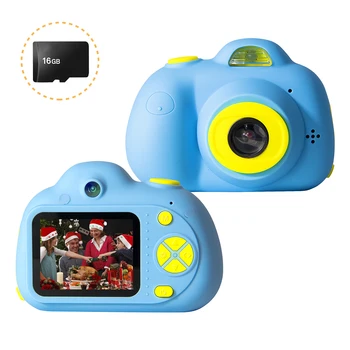 

Mini Kids Digital Camera 26MP 1080P Video Camera Camcorder 2.0 Inch HD Screen Dual Camera Lens Shockproof Gift for Boys Girls