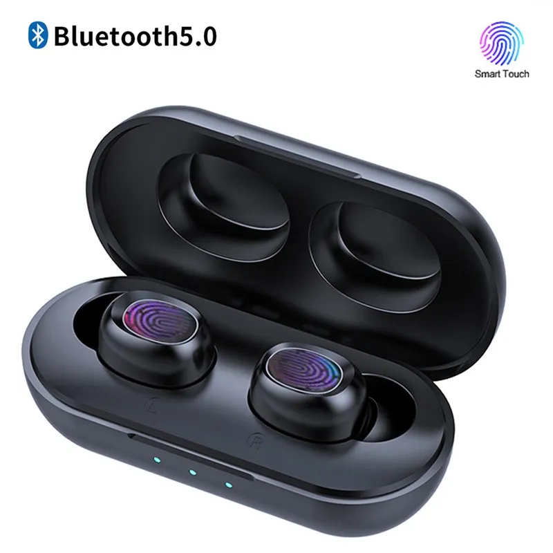 Наушники Bluetooth 5 0 беспроводные наушники B5 TWS спортивные для бега с сенсорным
