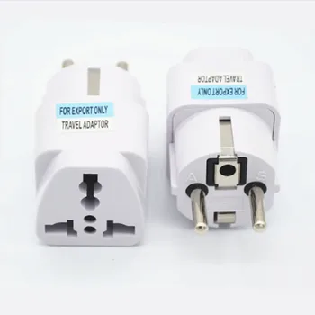 

100pcs Universal German KR EU Power Adapter EU European Euro Germany AC Travel Plug Adapter Power Sockets Electrical Outlet