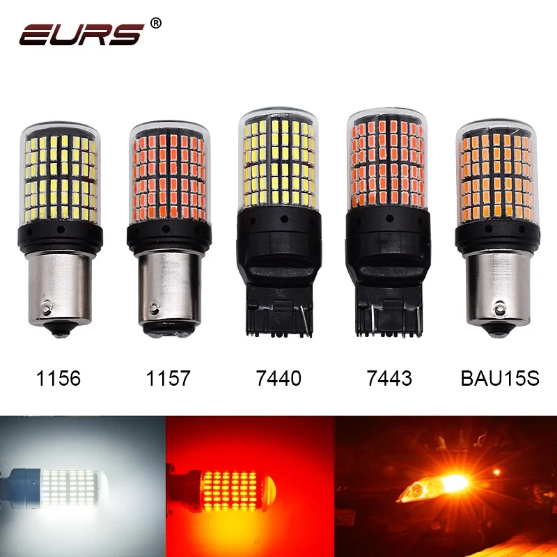 1X 3014 144SMD Canbus S25 1156 Ba15s P21W LED Bay15D Bau15s Py21W Lamp T20  LED 7440 W21W W21/5W LED Bulbs for Turn Signal Light - China 7440 W21W  W21/5W, S25 1156 Ba15s