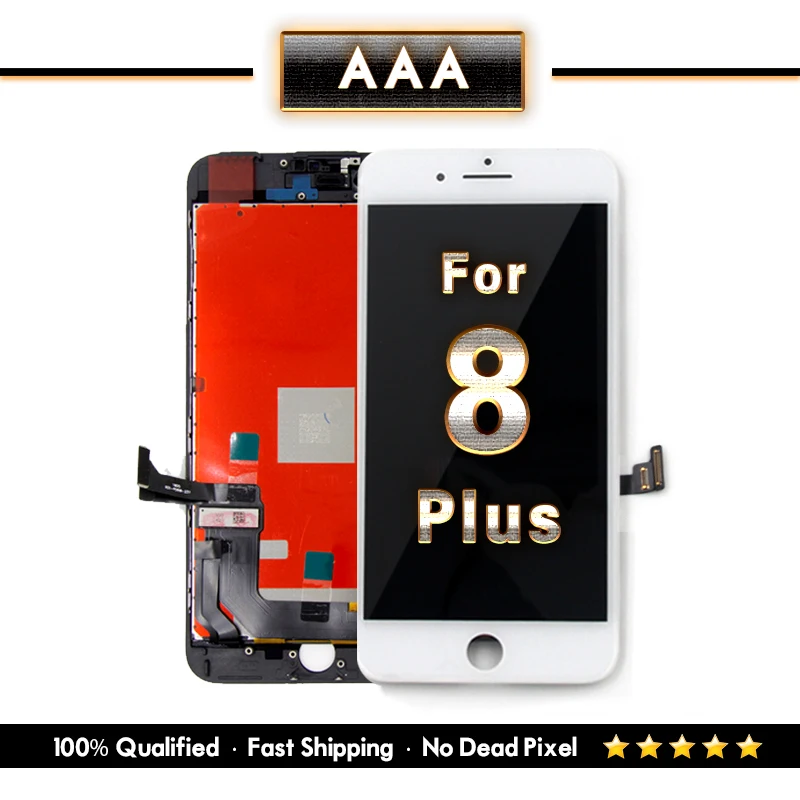 

5 PCS Wholesale prices LCD For iPhone 8 Plus Test Qualified Touch Screen Digitizer Assembly Replacement For iPhone 8P Display