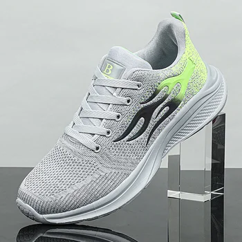 New Arrivals Comfortable Men’s Sneakers Mesh Breathable Lace Up Light Sports Running Shoes Big Size 39-45 Support Drop-shipping