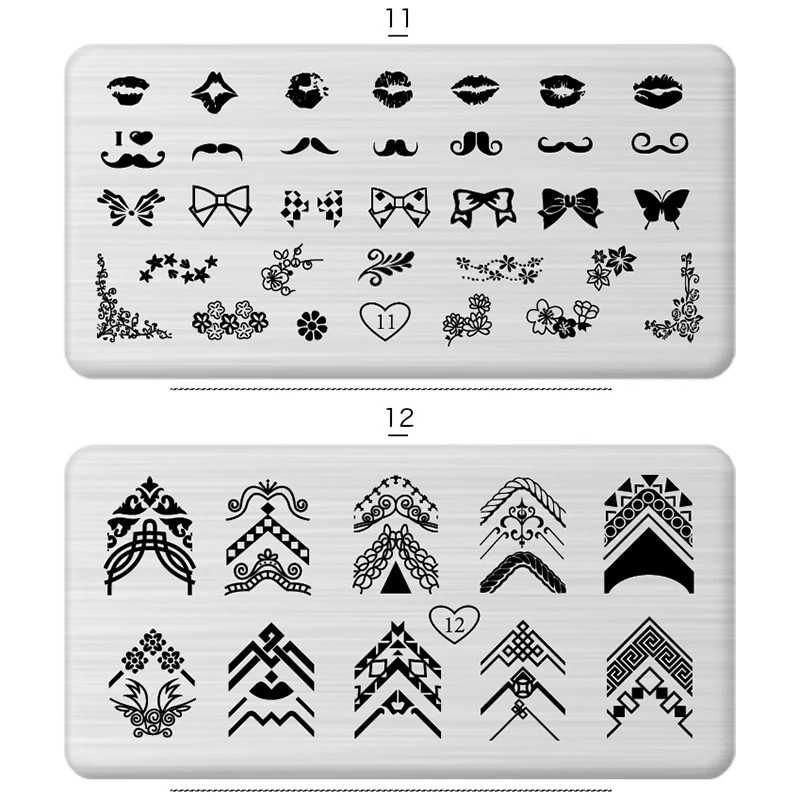 Nail Stamping Plates DIY Nail Stamper Nail Stencil Nail Charm Nail Deco Nail Art Accessoire Nail Designs Nail Art Decorations