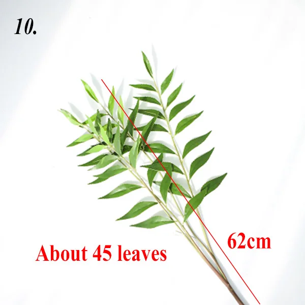 25~80cm Simulation Leaf Fake Plant Leaves for Adornment Photography Background Accessories Studio Photo Shooting Backdrops Props I