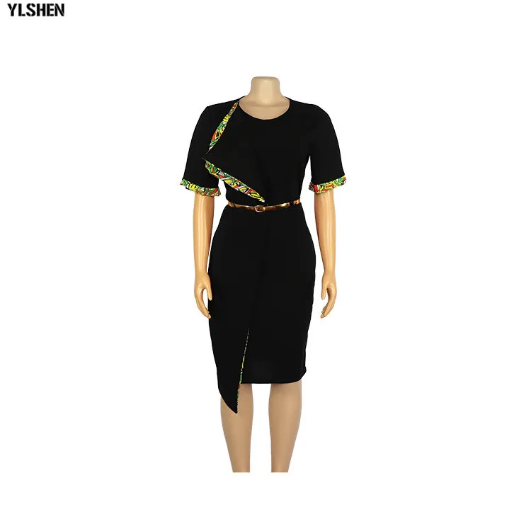 African Dresses For Women African Clothes Africa Dress Fashion Patchwork Print Dashiki Clothing Ankara Plus Size Evening Dress 04
