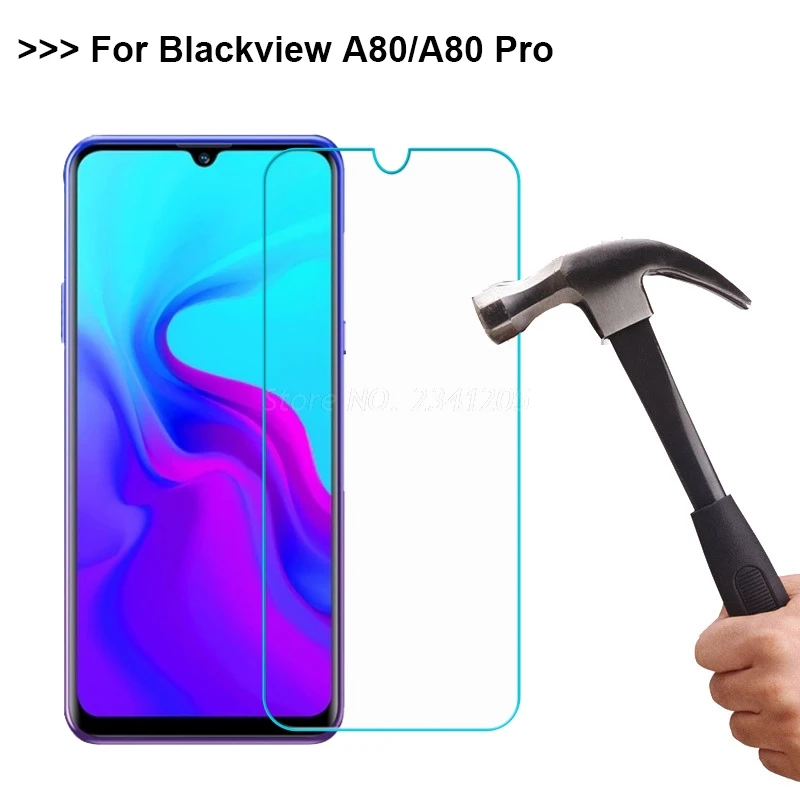 2-1Pcs Tempered Glass For Blackview A80 Vetro Screen Protector Toughened protective Phone film Pro Cover | Мобильные телефоны и
