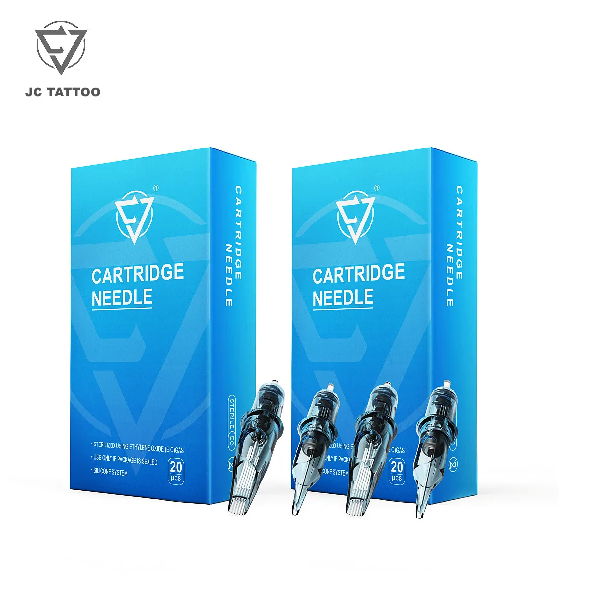 OEM, fábrica Cartucho para tatuar, agujas de seguridad esterilizadas desechables para máquinas de cartuchos, RL, RS, RM, M1, 20 Uds.