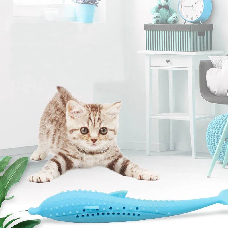 

Pet Soft silicone Creative 3D Fish Shape Cat Toy Gifts Catnip Fish Stuffed Simulation Fish Playing Toy For Pet