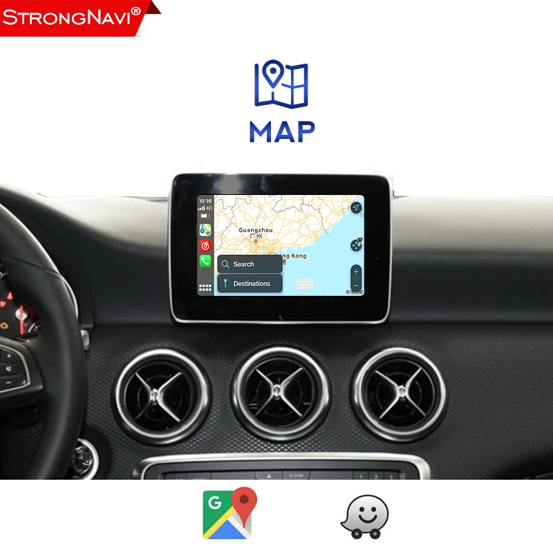 AUTORADIO GPS 12,3 Android 13 CarPlay per Mercedes Classe C/GLC/V/X W205  X253 EUR 409,99 - PicClick IT