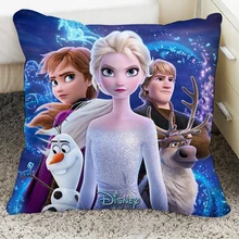 Disney frozen2 elsa anna meninas decorativas/nap fronhas dos desenhos animados capa de almofada 1 peça no sofá cama crianças presente aniversário(China)