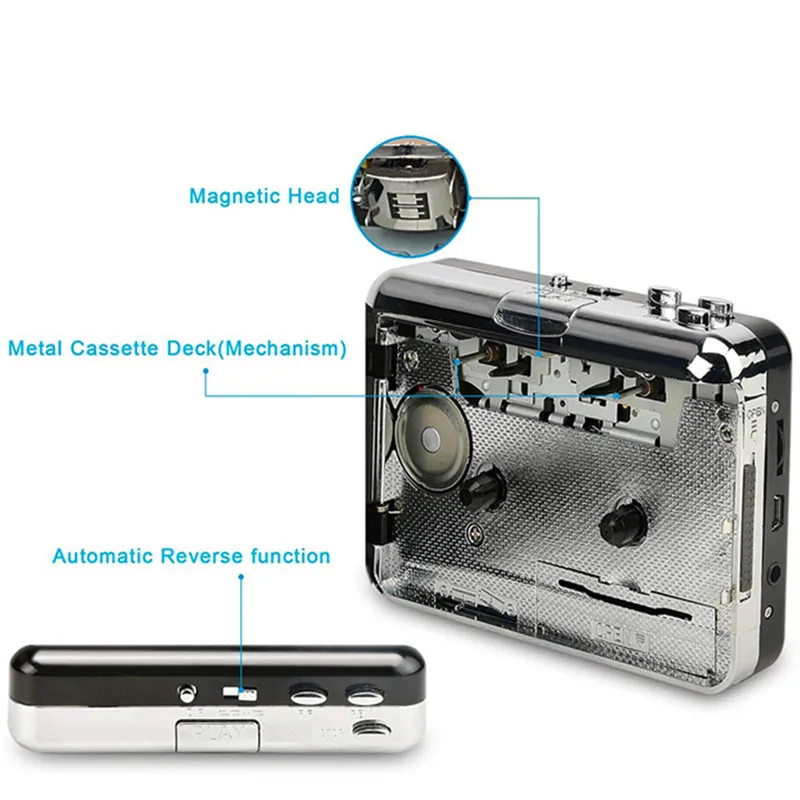 cassette tape drive Via computer laptop
