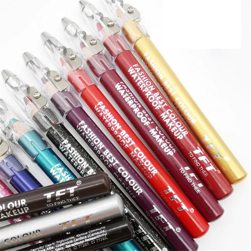 1Pc Eye Shadow Liner Pen Highlighter Waterproof Glitter Matte Eyeliner Pencil 12 Colors Long Lasting Eye Beauty Cosmetic Makeup Clothing & Accessories cb5feb1b7314637725a2e7: Black|Dark Blue|Dark Brown|Golden|pink|Plum|red|Sequined Black|Sexy Red|Silver|Sky blue|Wine Red