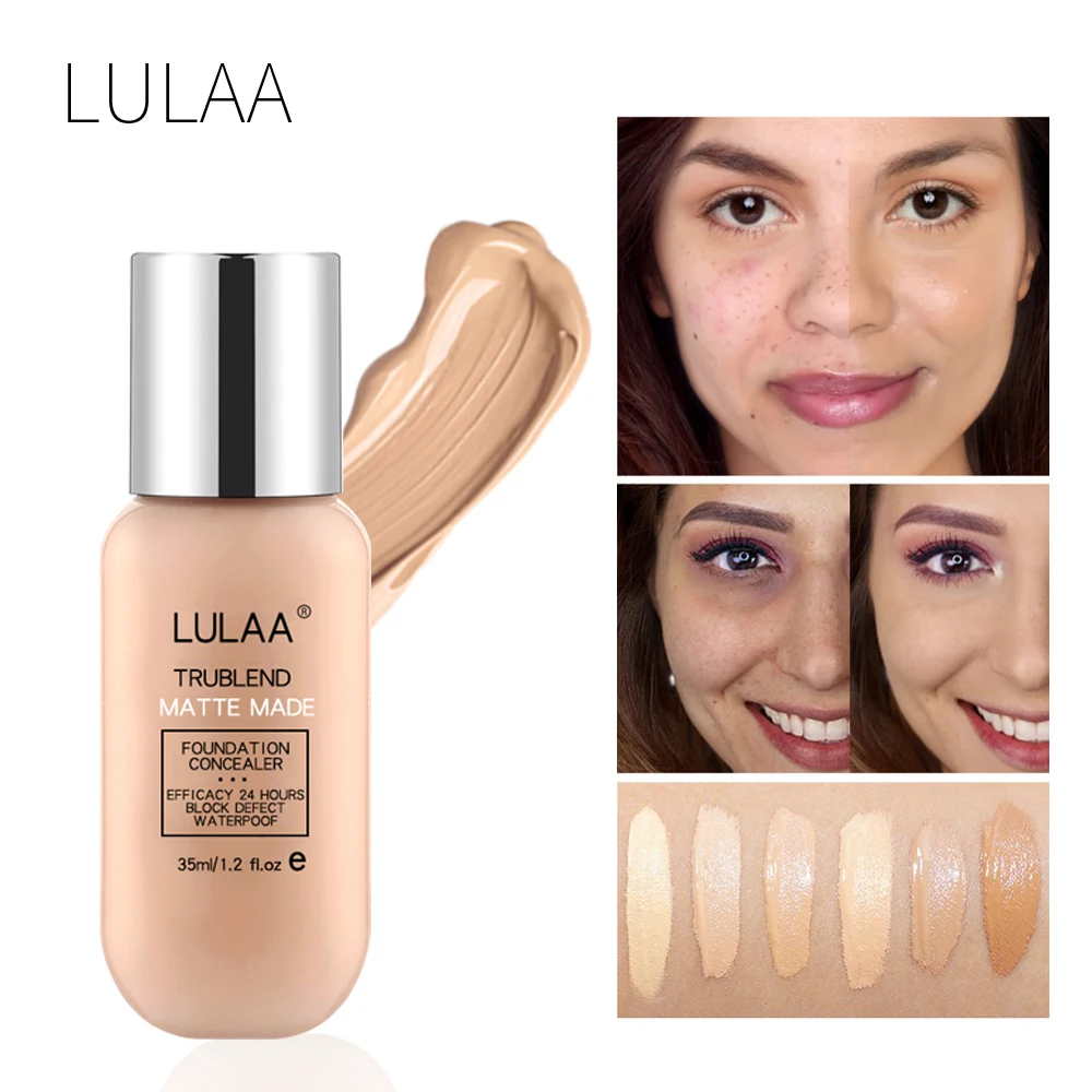 LULAA Makeup Foundation Liquid Long lasting Full Coverage Face Concealer Base Matte Cushion Foundation Cosmetic BB 1 LULAA Makeup Foundation Liquid Long lasting Full Coverage Face Concealer Base Matte Cushion Foundation Cosmetic BB 1