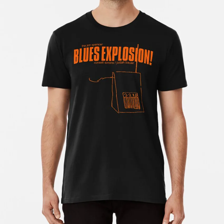 Фото Jsbx футболка с цепной пилой Джон Спенсер Блюз взрыв оранжевый Stihl бензопила Рассел