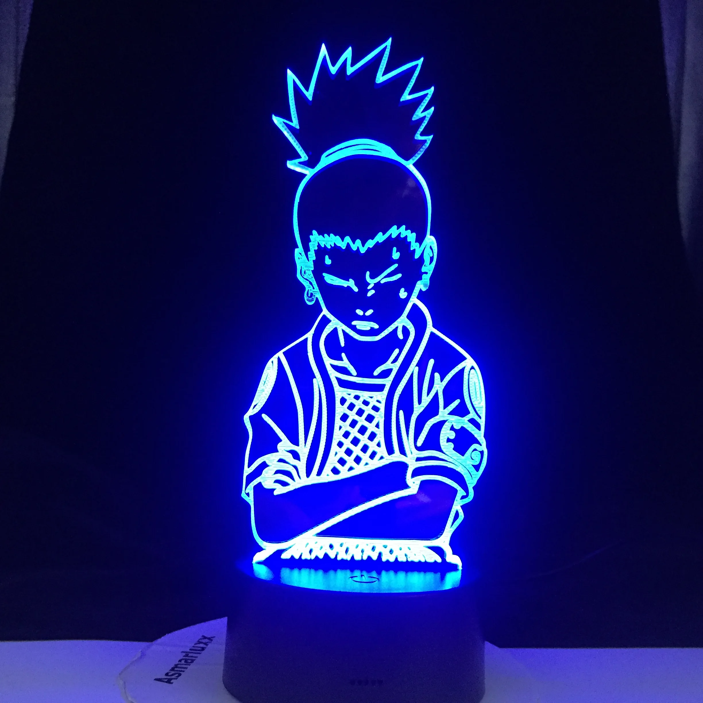 Shikamaru светодиодный светильник Naruto Bros Uchiha Madara мультяшный ночной Светильник для