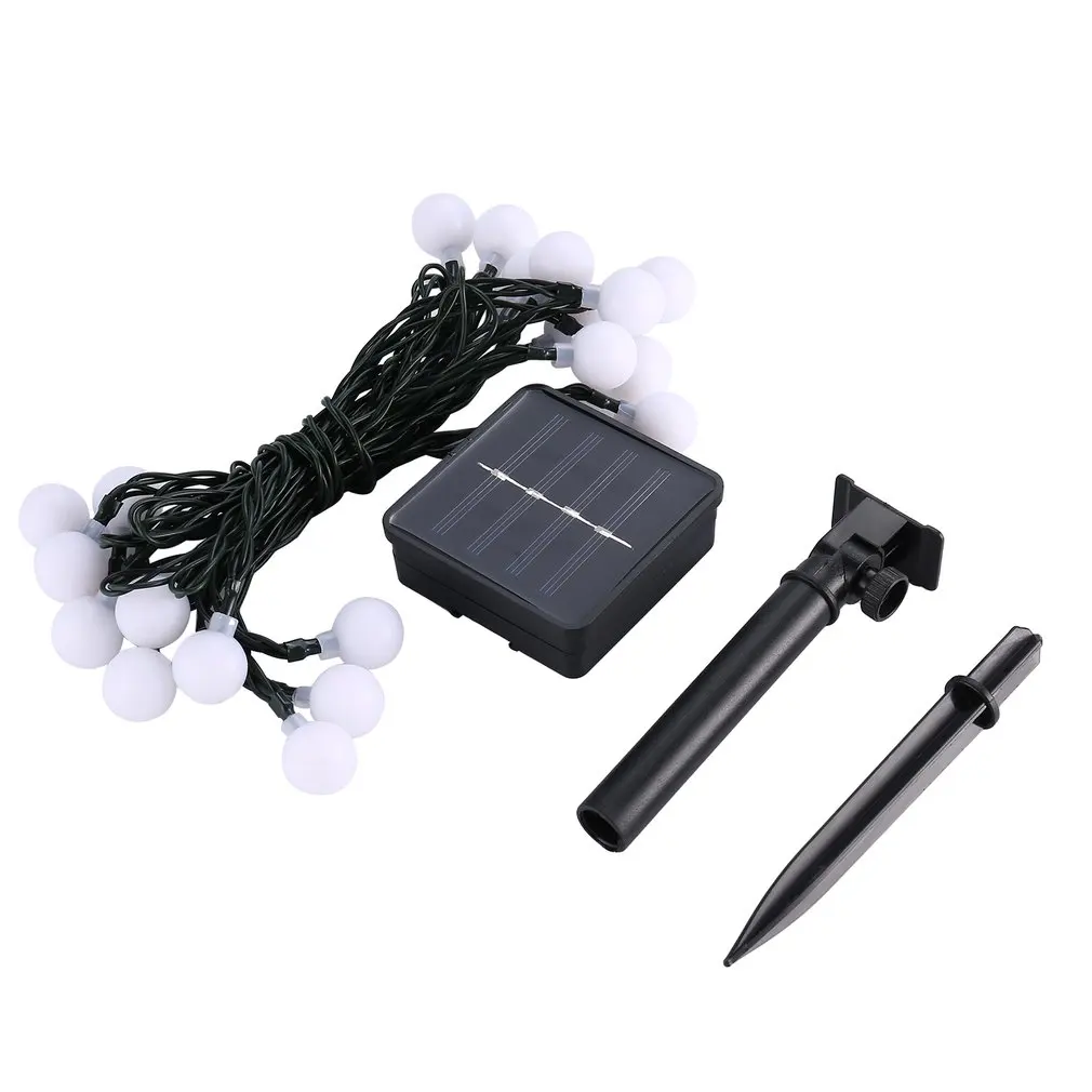 

Solar Lamps Outdoor String Lights 20 LED Ball Waterproof Christmas Globe Lamp Starry Fairy Light For Garden Yard Home Parties