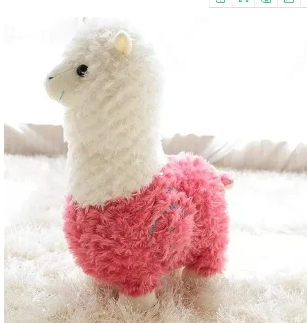 PINK Симпатичные Alpacasso мягкие игрушки японская Альпака Животные Кукла Подушка - Цвет: PINK
