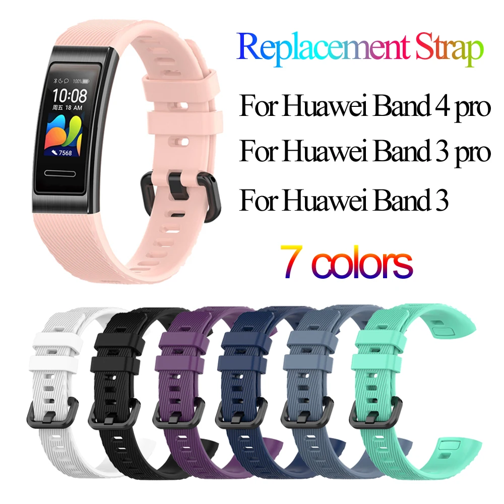 Ремешок для смарт часов Huawei honor Band 4 3 Pro мягкий силиконовый сменный Браслет