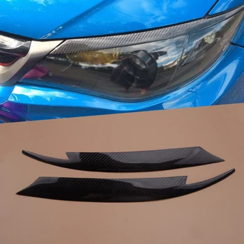 

1Pair Carbon Fiber Style Headlight Eyelids Eyebrows Sticker Trim Fit For Subaru Impreza WRX STi X 10th GRB 2008 2009 2010 2011