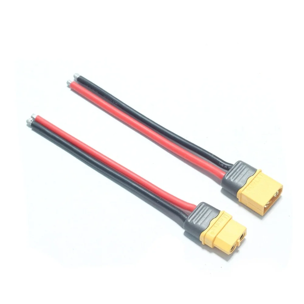 2 pièces AMASS XT60 + prise connecteur 14AWG 10cm câble d'alimentation fil pour RC FPV course Drone Lipo batterie de charge