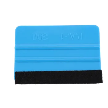 

1pc Car Vinyl Wrap Film Squeegee Scraper Tools Blue Plastic Soft Felt Glass Windows Styling Accessories Sticker Tool Scraper