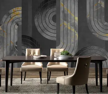 

CJSIR Custom Marble Grain Wood Gilt Combination Mural Wallpapers for Living Room Background Bedroom Decoration 3D Wall Paper