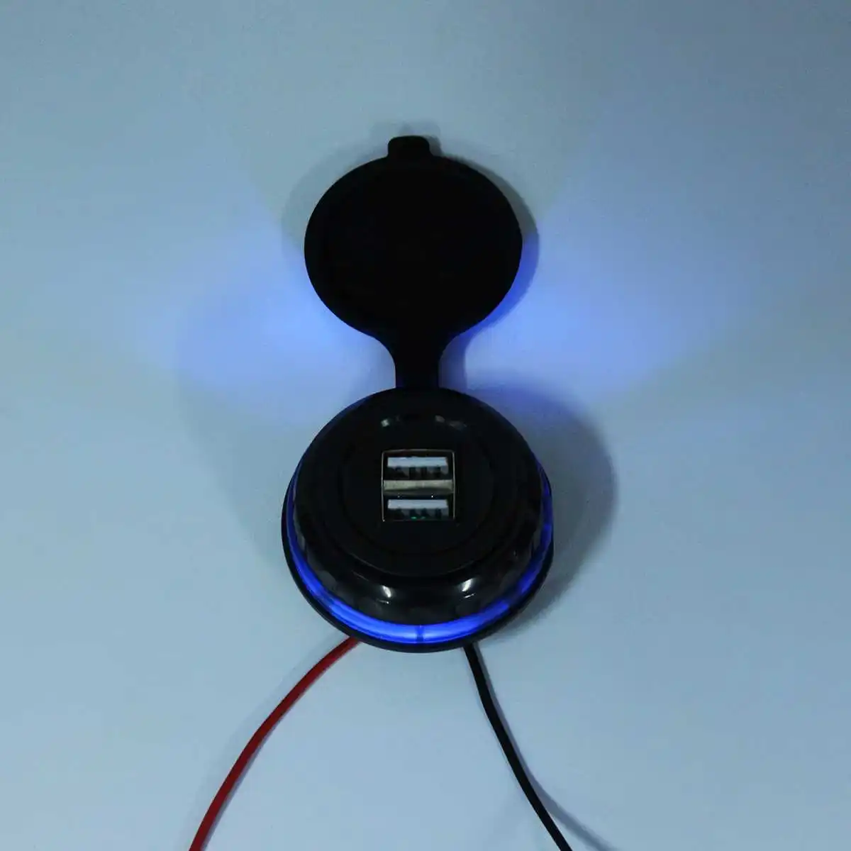 Автомобильный Зарядное устройство с двумя портами USB 3.1A 12/24V Мощность адаптер водонепроницаемое зарядное устройство разъем для USB для Авто Мото шины Универсальный