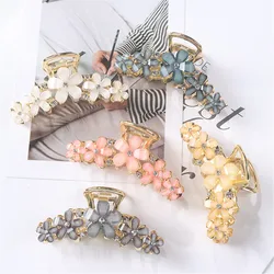 2021 Summer Flower Hair Accessories Metal Catch Clip Back Head Plate Hair Accessories Small Daisy Zinc Alloy Hairpin