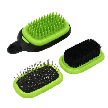 

3Pcs Multi-function Shedding Comb Grooming Dog Cat Brush Set Self Cleaning Bath