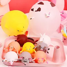Jouets gonflables en forme d'animaux, nouveau style, balle molle à presser, ballon mignon et amusant, cadeaux pour enfants
