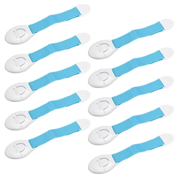 

uxcell 10 pcs Blue Cabinet Locks Pitch 130mm Childproof Cabinet Latch w Love Pattern
