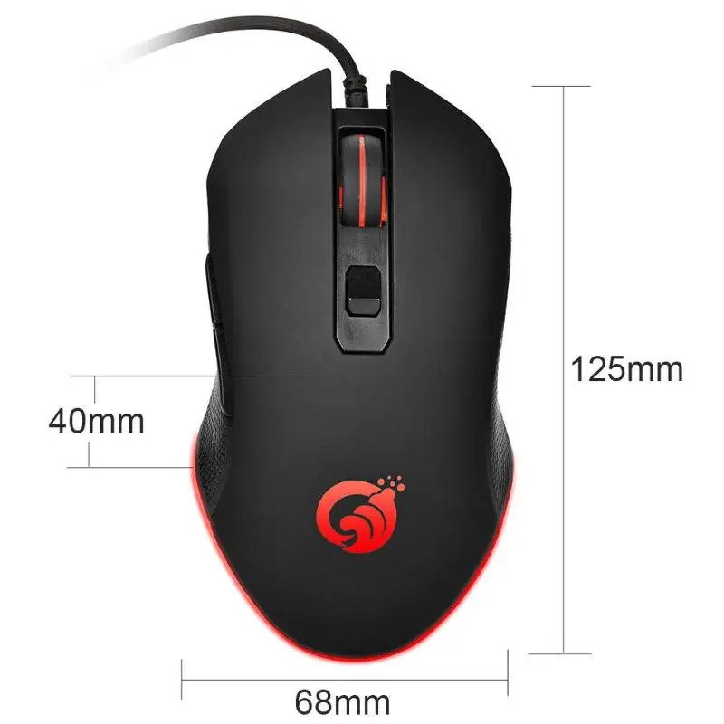Прочная проводная мышь изящный дизайн G70 Проводная RGB игровая мышь 6 кнопок 3200 dpi Регулируемая оптическая эргономичная мышь