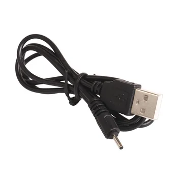 

300pcs New Black USB A Male to 2.0-5.5mm Connector DC 5V Charger Power Cable Adapter Cord Power Supply Cable Connector