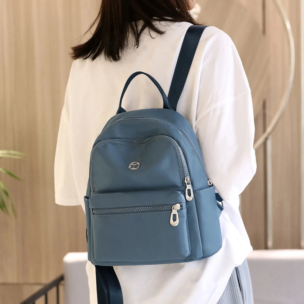 Mochila escolar impermeable para mujer, bolso de viaje informal de gran capacidad, color rojo, 2020