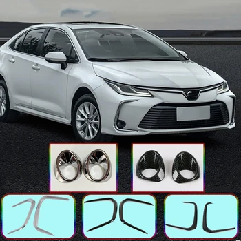 

Car Front Foglight Eyebrow Eyelids Cover Fog Lamp Frame Cover Sticker Protector For Toyota Corolla 2019 2020 Accessories