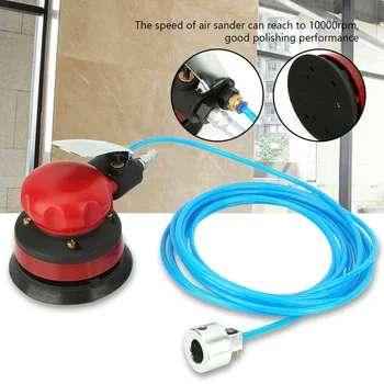

5 Inch Professional Grinding Machine Pneumatic Water Sander Portable Handheld Low Noise Durable Rust Removal Orbital Safety