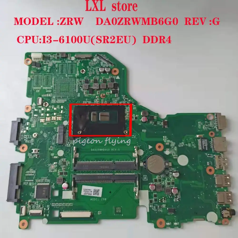 E5-574 материнская плата для ноутбука Acer ZRW DA0ZRWMB6G0 REV :G CPU: E5-574G DDR3 NBG36110026 100% ок |