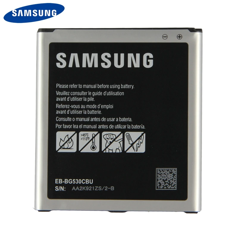 Samsung EB-BG530CBE Батарея для samsung Galaxy Grand Prime J3 J320F SM-J320FN G5308W G530 G530H G531 J5 EB-BG530BBC 2600 мА-ч