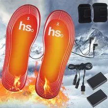 

USB Heating Insole Winter Electric Foot Warming Pad Feet Warmer Sock Mat Outdoor Sports Heating Insoles Thermal Insoles Unisex