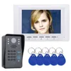 SmartYIBA Video Intercom 7''Inch Monitor Wired Video Door Phone Doorbell Speakephone Intercom Password RFID Camera System ► Photo 3/5